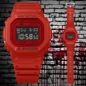Casio G-Shock DW-5600RRB-4. (Fonte da imagem: @geesgshock no Instagram)