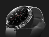 O OnePlus Watch 2 não se parece em quase nada com seu antecessor. (Fonte da imagem: @OnLeaks &amp; MySmartPrice)