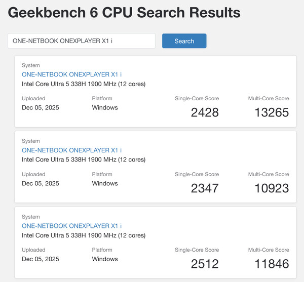 (Fonte da imagem: Geekbench)