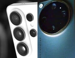 Galaxy S26 Ultra ao lado do Oppo Find X9 Ultra.