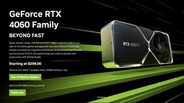 Site da NVIDIA hoje. (Fonte da imagem: NVIDIA)