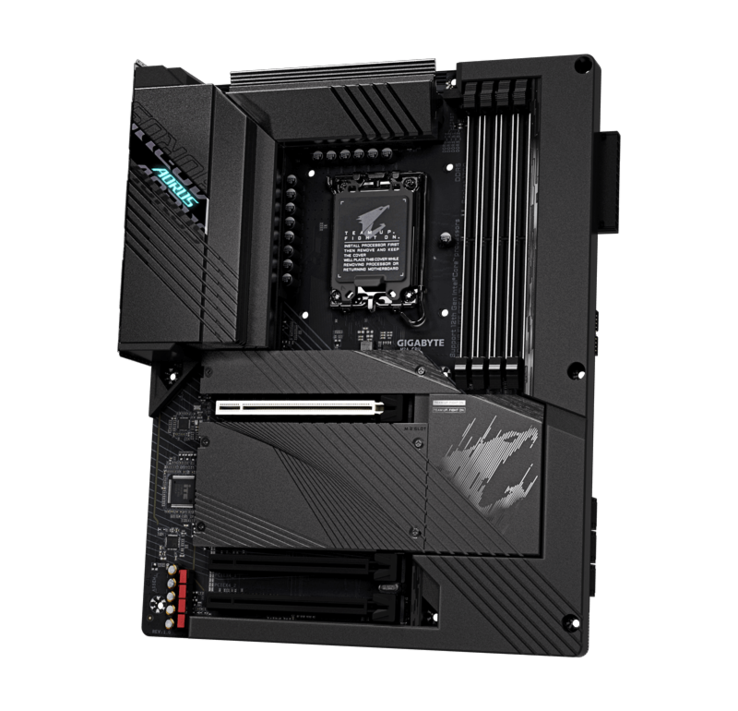 ...vem com uma placa-mãe Z690 ELITE STEALTH... (Fonte: Gigabyte)