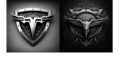 Logotipos Tesla gerados por IA (imagem: American Trucks)