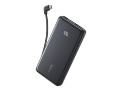 O Anker 22.5W Power Bank with USB-C Ports and Built-In USB-C Cable (acima) foi listado na Verizon. (Fonte da imagem: Verizon)