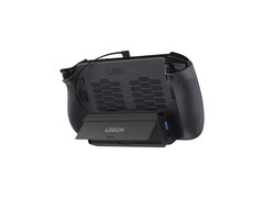 O banco de energia Lenovo Legion Go 65W 12800mAh tem um suporte integrado. (Fonte da imagem: Lenovo)