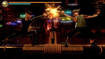 Na foto: Uma captura de tela do jogo Like a Dragon: Pirate Yakuza no Havaí.