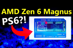 Uma captura de tela de vídeo mostrando o que pode ser uma APU Zen 6 (fonte da imagem: Moore&#039;s Law Is Dead YouTube channel)