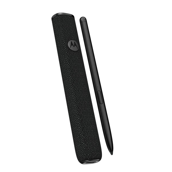 A Moto Pen Ultra e seu estojo de carregamento duram o dia todo antes de precisar ser recarregada. (Fonte da imagem: Motorola)