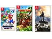 Vários jogos originais da Nintendo para o Nintendo Switch estão disponíveis com desconto.