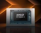 Esta imagem mostra uma versão editada da imagem de marketing dos chips Ryzen AI da AMD.