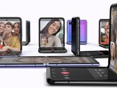 O telefone Galaxy Z Flip dobrável foi apresentado pela primeira vez ao mundo em fevereiro de 2020. (Fonte da imagem: Samsung)