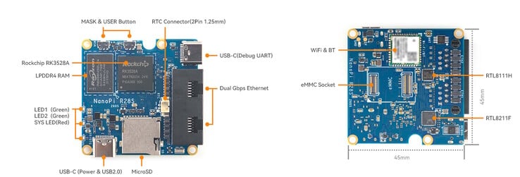 Há um slot para cartão microSD, mas não há conector GPIO