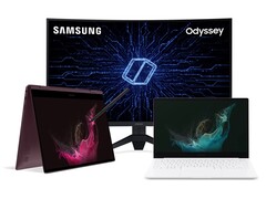 Todos Galaxy Book2 Pro pré-encomendas de laptops virão com um monitor de jogo curvo de 32 polegadas gratuito (Fonte: Samsung)