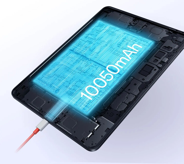 O OnePlus Pad Go 2 também possui uma bateria de 10.050 mAh. (Fonte da imagem: OnePlus)