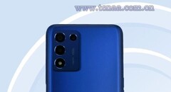 O &quot;Realme Q3s&quot; em TENAA. (Fonte: TENAA)