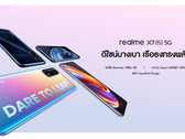 O X7 Pro é o mais recente telefone premium 5G da Tailândia. (Fonte: Realme)