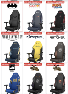 Algumas das edições especiais (Fonte da imagem: Secretlab)