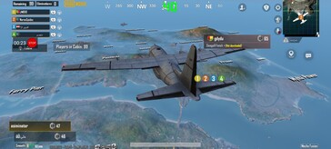 PUBG Mobile: Predefinição suave, média de 40 fps.