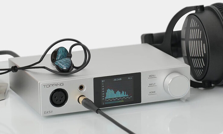 O DAC DX5 II da Topping possui um amplificador de alta potência capaz de alimentar fones de ouvido de alta impedância. (Fonte da imagem: Topping)