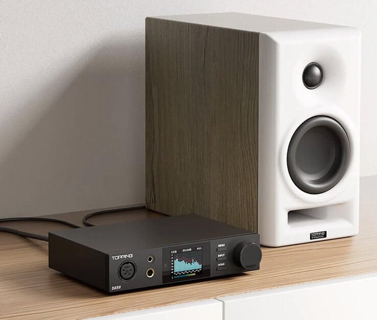O DAC DX5 II da Topping tem um modo de pré-amplificador para uso com alto-falantes externos ativos. (Fonte da imagem: Topping)