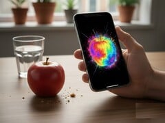Uma imagem conceitual de um smartphone capturando uma imagem hiperespectral (Fonte da imagem: AI-generated)