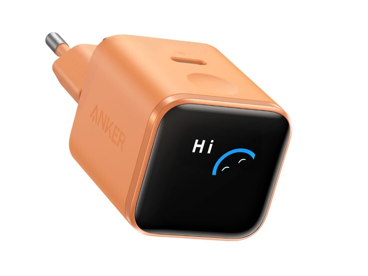 O carregador Anker Nano Charger (45 W, tela inteligente)