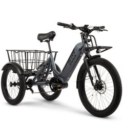 O Buzz Cerena T2 e-trike possui uma bateria de 500 Wh e oferece até 40 milhas (64,3 km) de alcance (Fonte da imagem: Buzz)