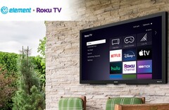 A Outdoor Element Roku TV tem uma tela anti-ofuscante para que você possa vê-la sob a luz solar brilhante. (Fonte da imagem: Roku)