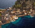 Uma imagem mostrando uma ilha em Whiskerwood, agora com 50% de desconto no Steam.