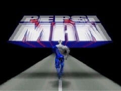 Uma captura de tela da introdução do Pepsiman