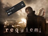 Banner de Resident Evil Requiem mostrado com SSD do PS5