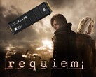 Banner de Resident Evil Requiem mostrado com SSD do PS5