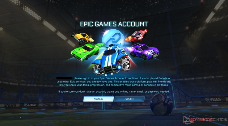 Você não pode jogar a Rocket League sem uma conta na Epic Games. (Fonte de imagem: Notebookcheck)