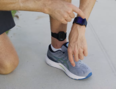 O Evolve MVMT (foto) foi projetado para ser usado no tornozelo. (Fonte da imagem: Evolve)