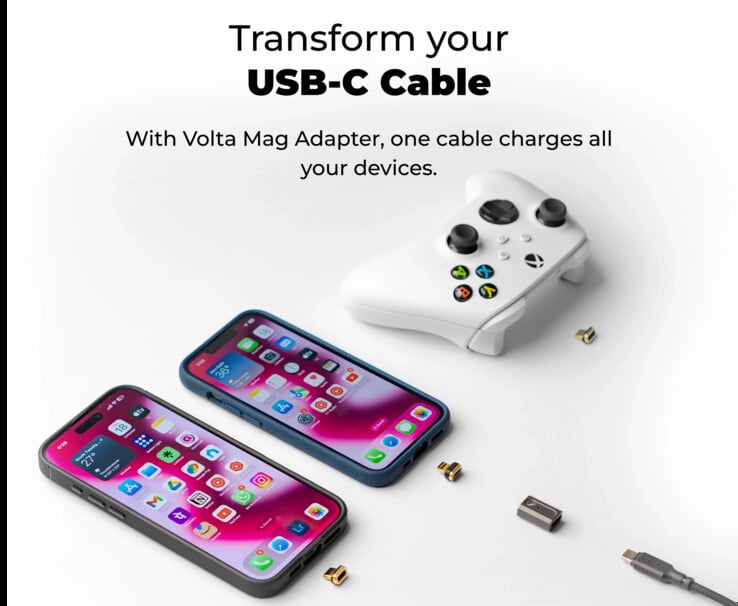 O futuro adaptador Thunderbolt 5 em ação. (Fonte: Volta)