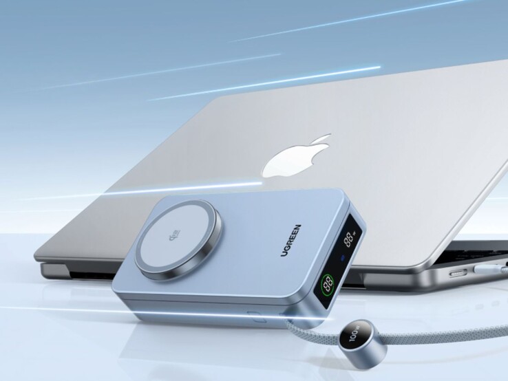 O banco de energia multifuncional Ugreen MagFlow Qi2 25W. (Fonte da imagem: Ugreen, editado)