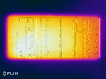 Temperaturas da superfície: Topo
