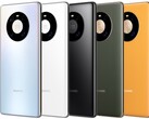 O Huawei Mate 40 Pro vem em Prata Mística, Branco, Preto, Verde Oliva, e Amarelo Girassol. (Fonte da imagem: Huawei)
