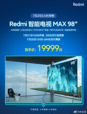 Redmi Max 98 promo. (Fonte da imagem: Redmi TV)