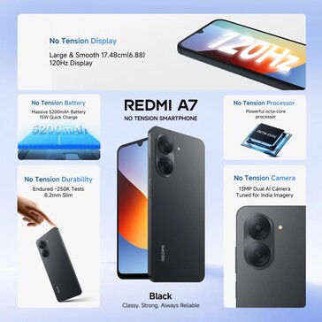 O Xiaomi Redmi A7.