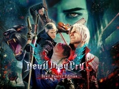 Imagem promocional oficial do jogo Devil May Cry 5: Devil Hunter Edition, da Capcom.