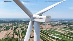 O projeto tem 1,43 gigawatts de energia solar e eólica para gerar 300.000 toneladas de hidrogênio verde e amônia. Imagem de referência. (Fonte da imagem: Envision Energy)