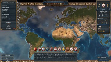 Na foto: Uma captura de tela do jogo Europa Universalis IV.