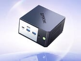 O EVO-X1 Pro é equipado com o Ryzen AI 9 HX 470. Na foto: uma imagem promocional mostrando a parte frontal do mini PC.