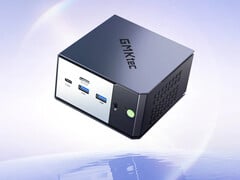 O EVO-X1 Pro é equipado com o Ryzen AI 9 HX 470. Na foto: uma imagem promocional mostrando a parte frontal do mini PC.