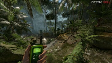 Uma imagem que mostra um ambiente no “Green Hell”.