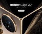 O Magic V5 será lançado na Malásia em 15 de julho. Na foto: uma imagem promocional do telefone dobrável. (Fonte da imagem: Honor)