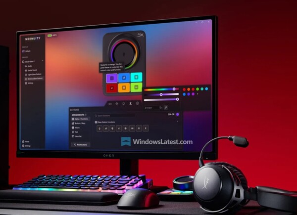 A HyperX também apresentará uma nova versão de seu software complementar NGENUITY. (fonte da imagem: WindowsLatest)