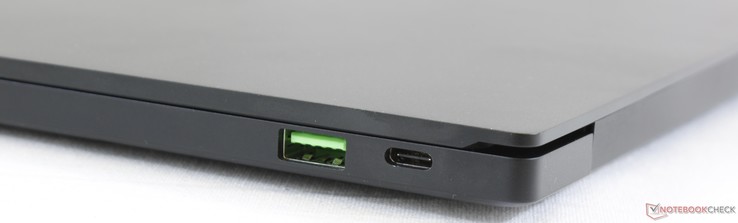 Right: USB Type-A 3.1, Thunderbolt 3