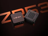 O ZR535 é equipado com o Ryzen 5 3501U, lançado recentemente, mas já desatualizado. Na foto: uma imagem promocional mostrando a parte superior e inferior do mini PC.